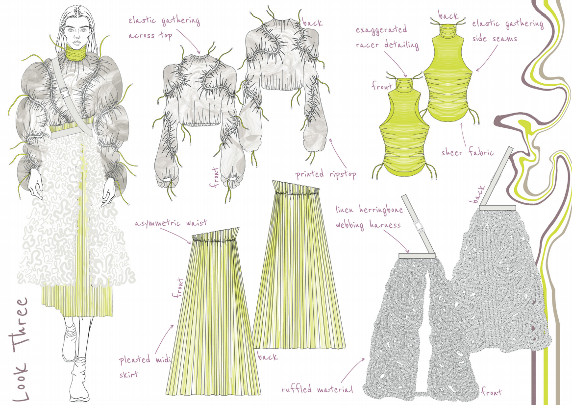 Fashion Design Student work drawings concept art